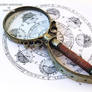 Steampunk magnifying glass