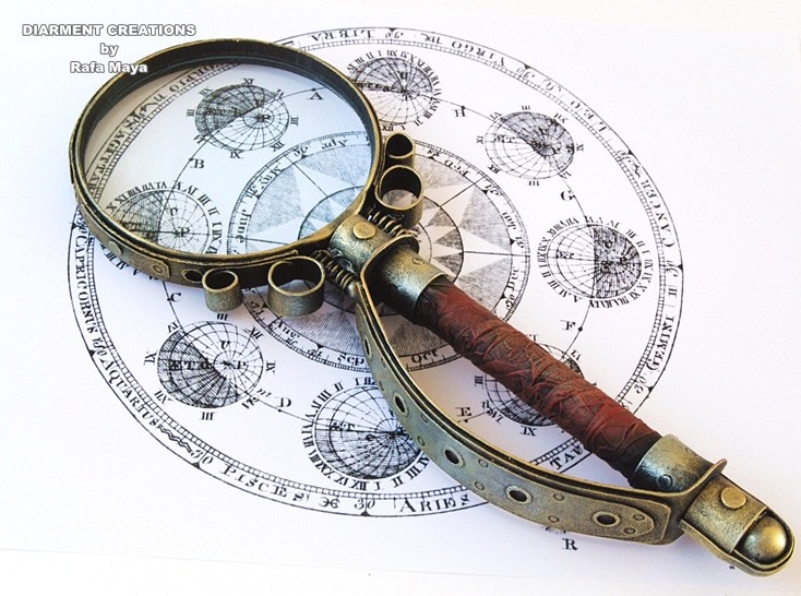 Steampunk magnifying glass