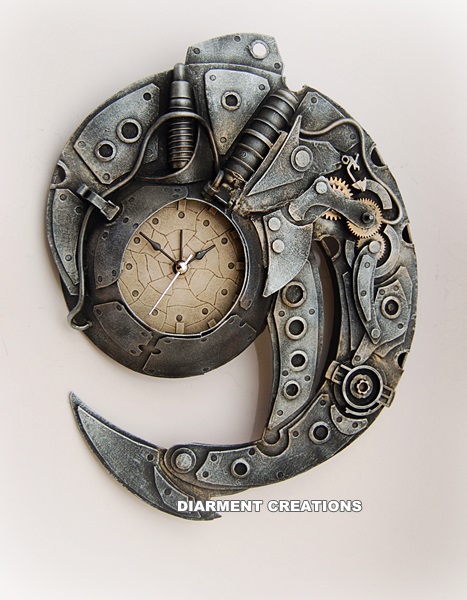 Steampunk Spiral Time clock