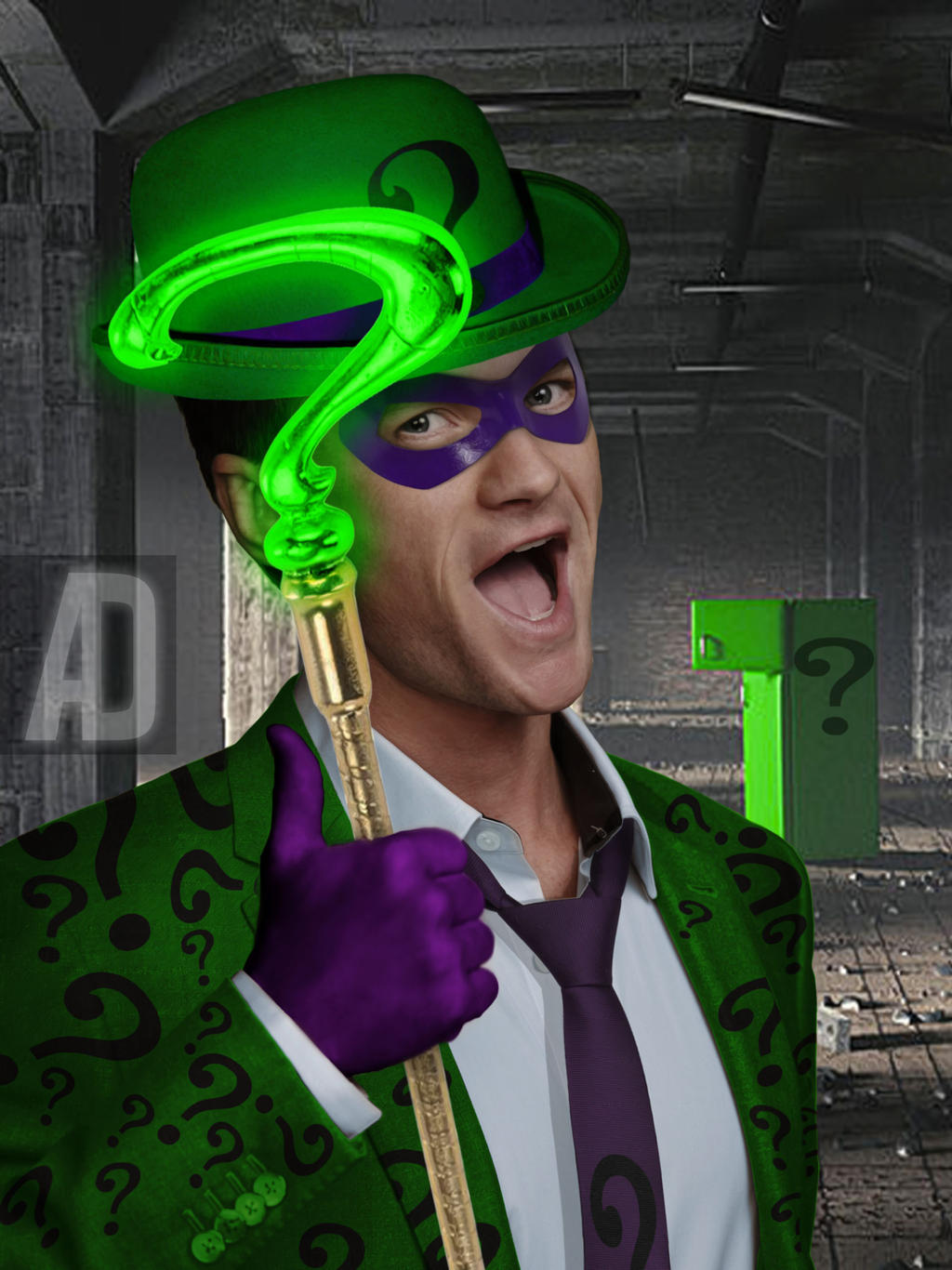 Neil Patrick Harris as The Riddler by apexdesigner on DeviantArt