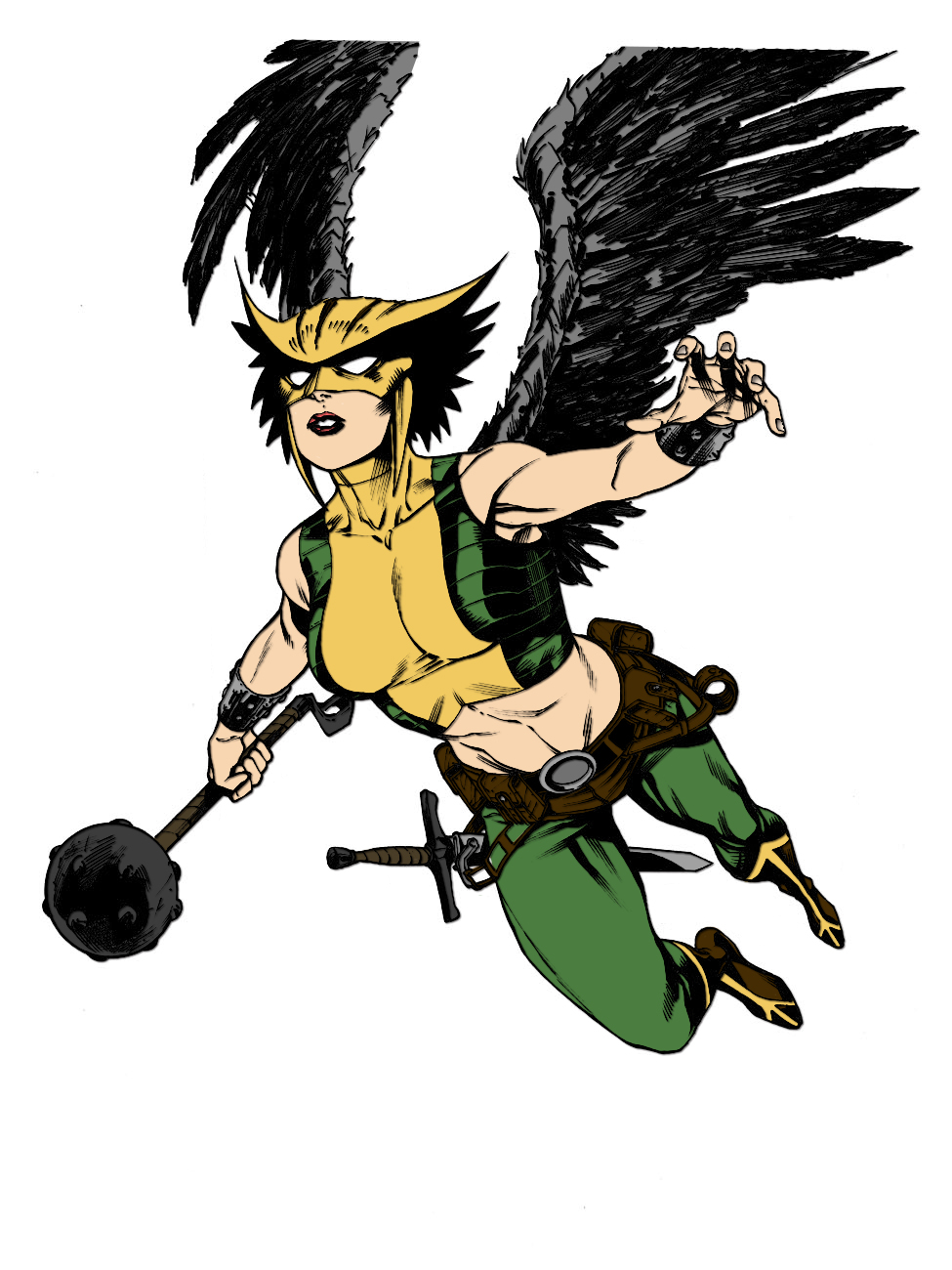 Hawkgirl Color By Theclapboard55 On Deviantart 