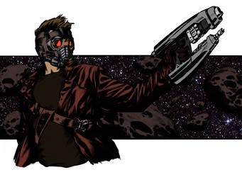 Star Lord AKA Peter Quill (Colored)