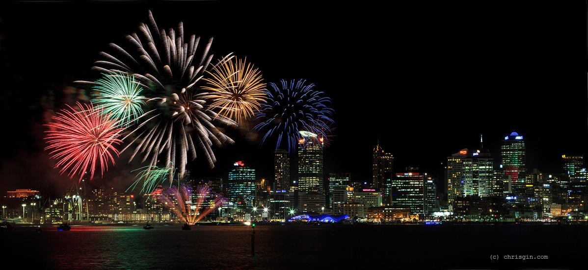 Auckland Fireworks by chrisgin