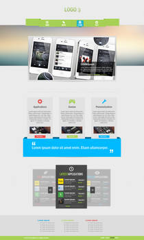 Applications Store Website Layout