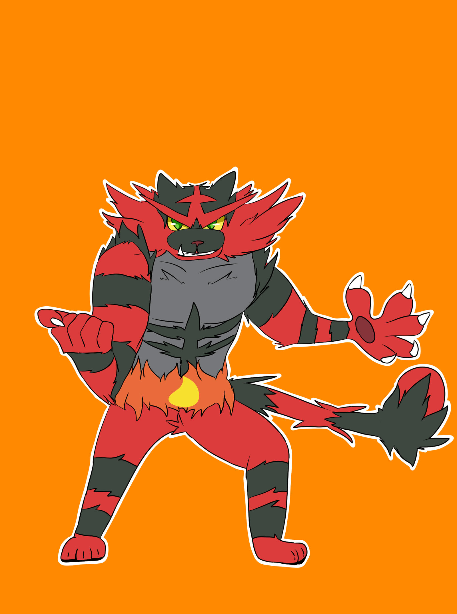 Chibi Incinaroar Incineroar by Laitix on DeviantArt