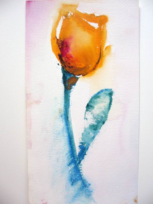 Watercolor Tulip 2