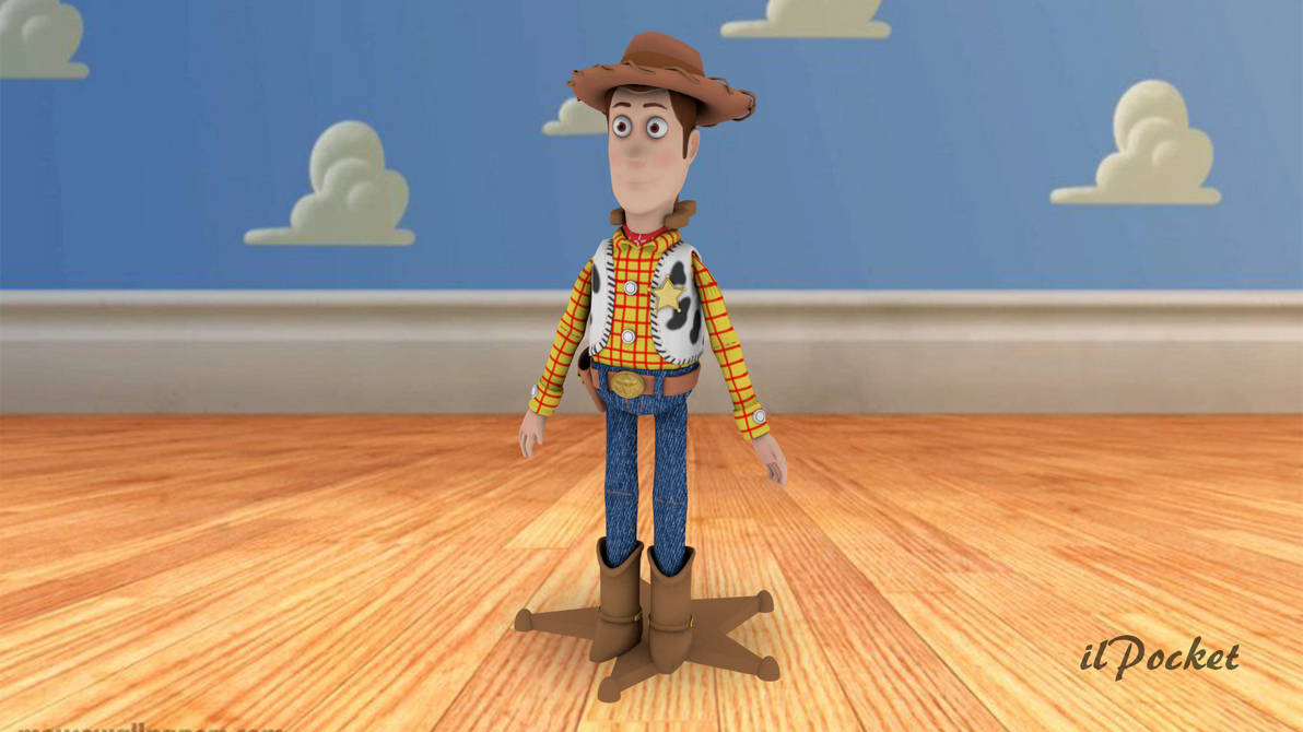 Woody from Toy Story with a funny expression on Woody from Toy Story with a funny expression on