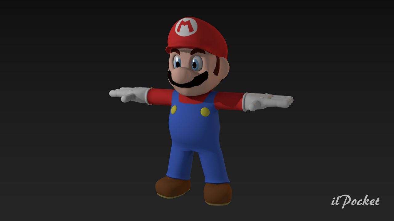 Super Mario 3d model by ilPocket on DeviantArt