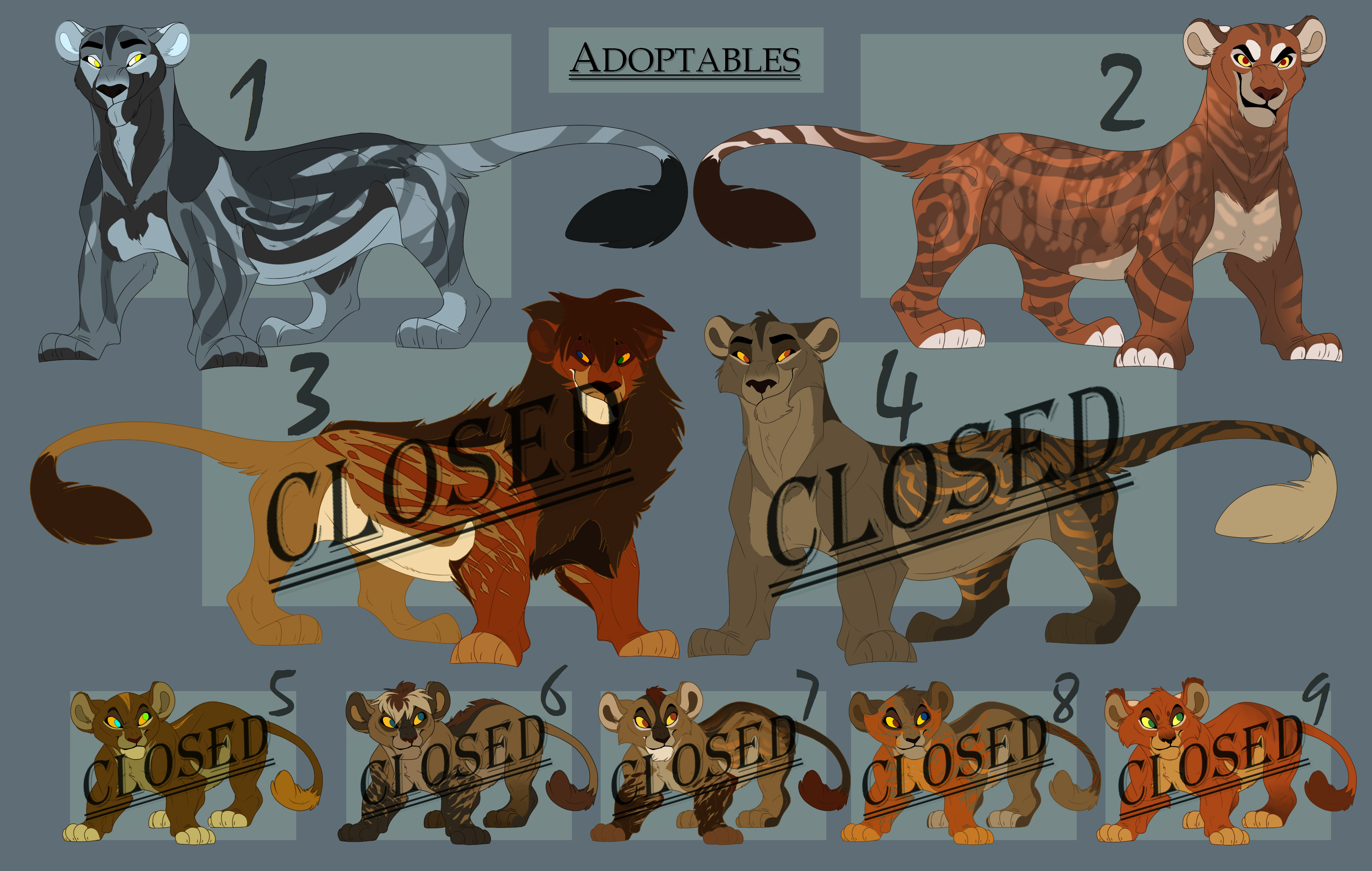 Feline Adoptables (Closed)