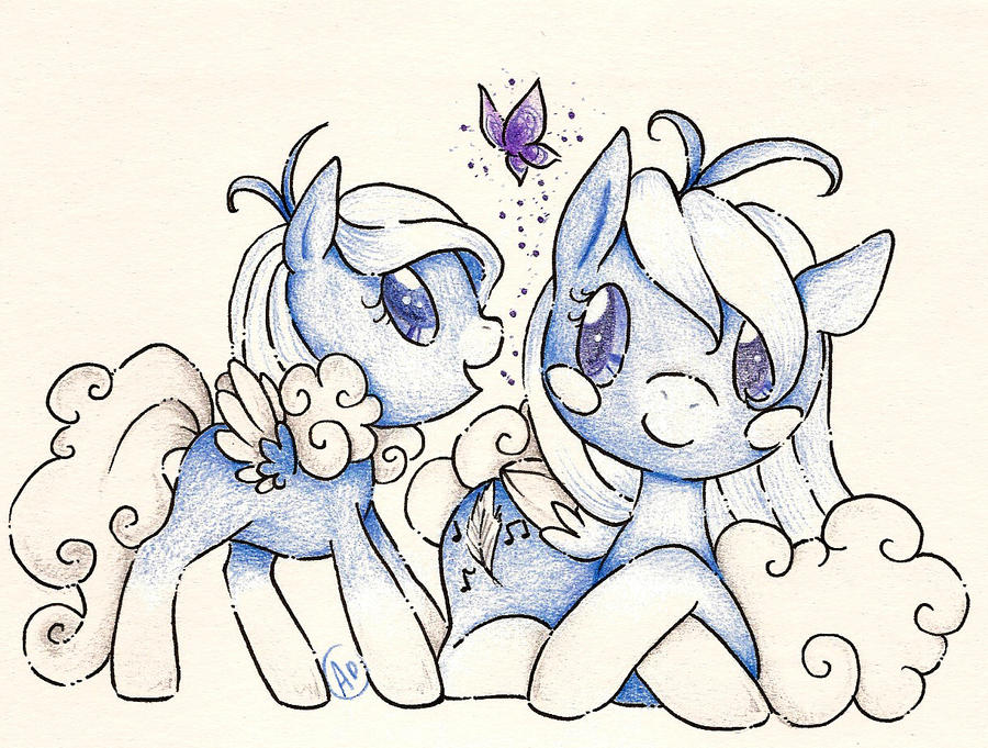 Swablu + Altaria Ponies