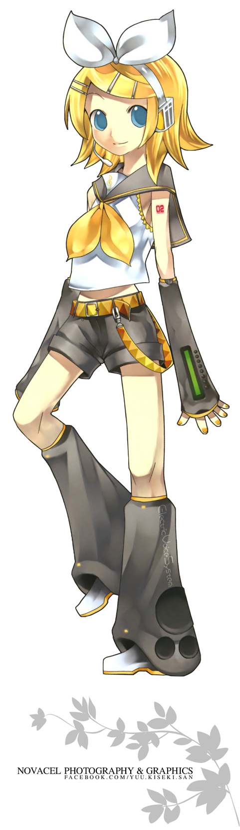 Kagamine Rin R Render - Kagamine Rin by holichii on DeviantArt