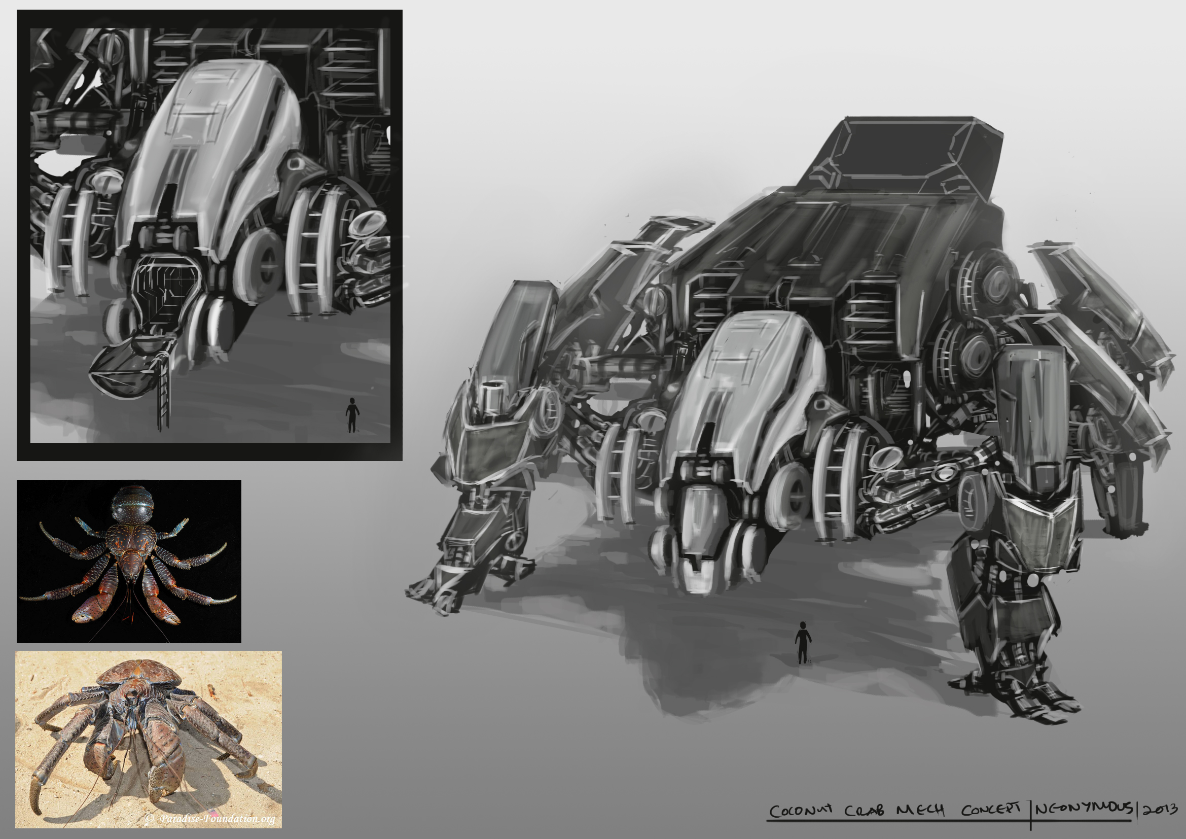 Crab Shell Mech Coconut Crab Mech Concept by AquamarineO2 on DeviantArt