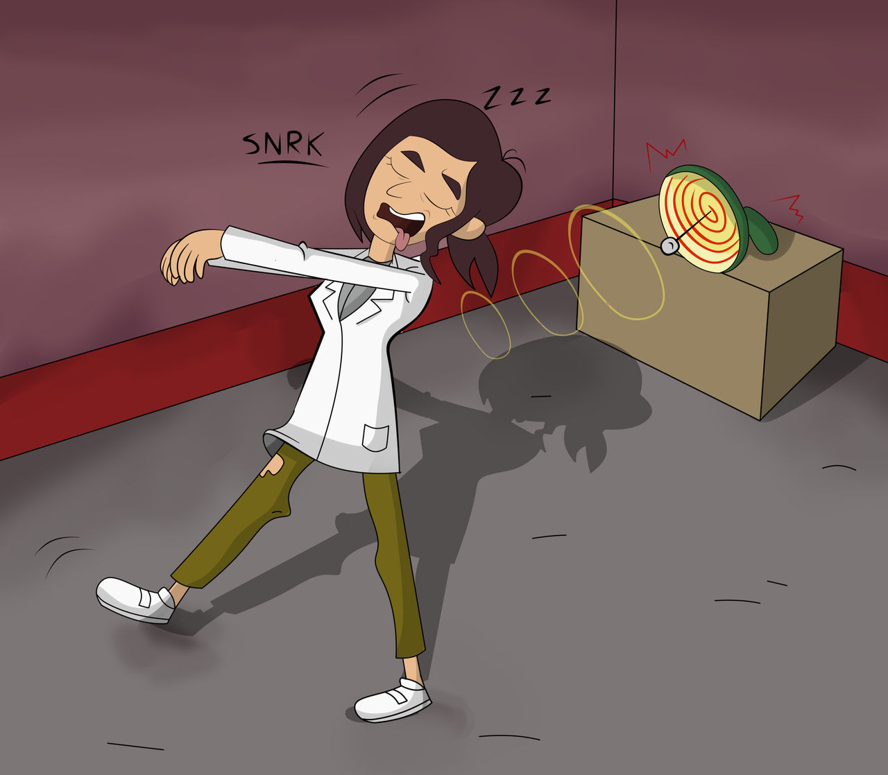 Commission - Reagan Ridley sleepwalking by SomnowalkerX on DeviantArt
