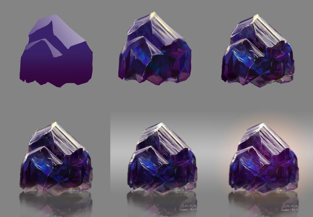 Tibia Violet Crystal Step by step Violet crystal by Cheza-Kun on DeviantArt