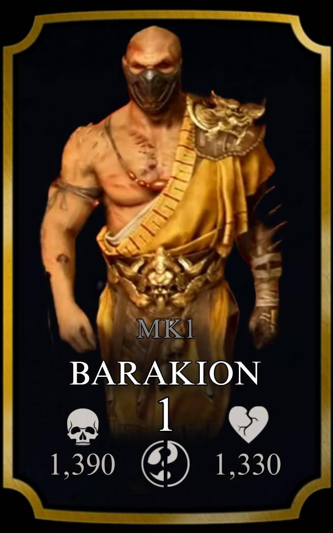 Mortal Kombat Mobile MK1 Barakion by timka5530219 on DeviantArt