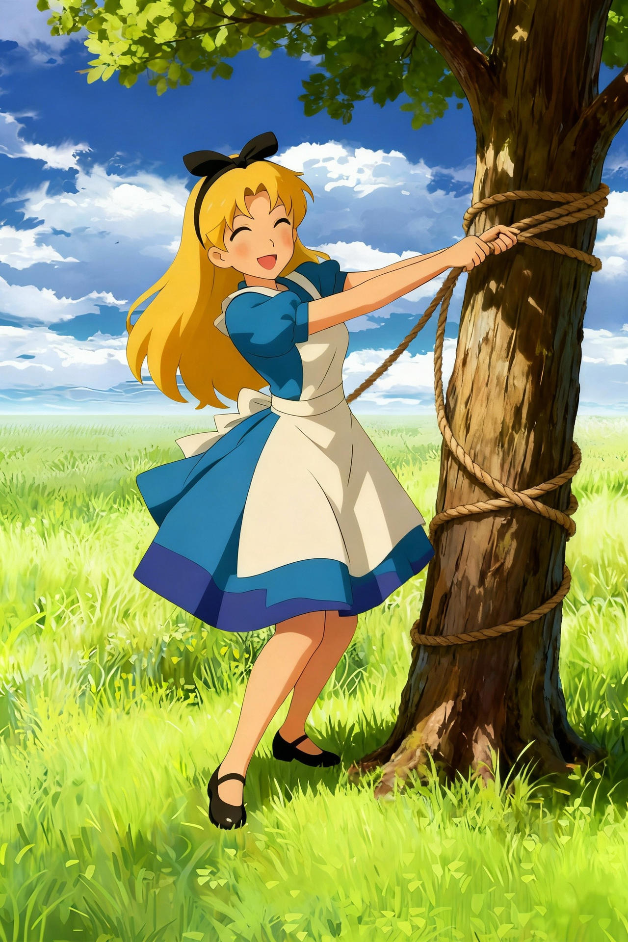 Anime Pulling rope 04 by a42u on DeviantArt