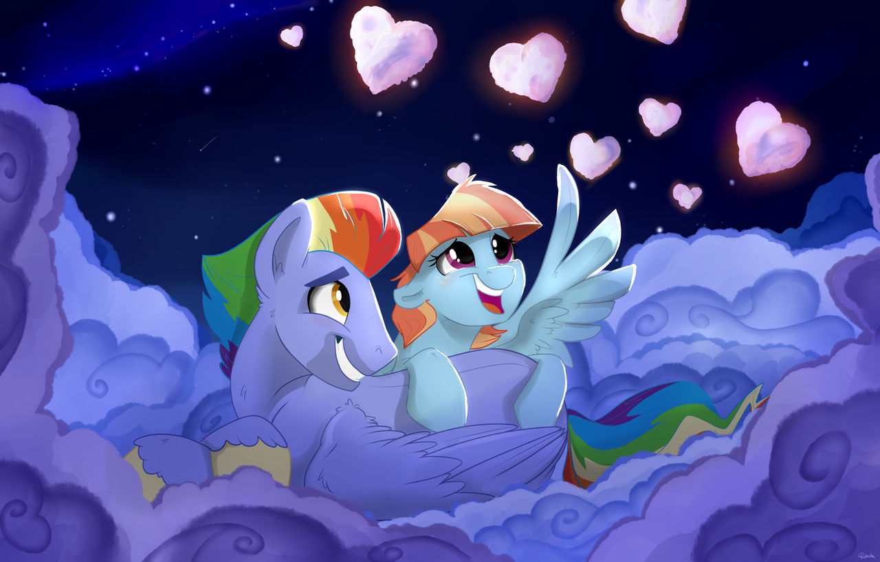 Hearts and Hooves Day : Cuddle clouds