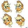 Applejack Expression icons [ych/commission]