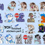 First finished stickers