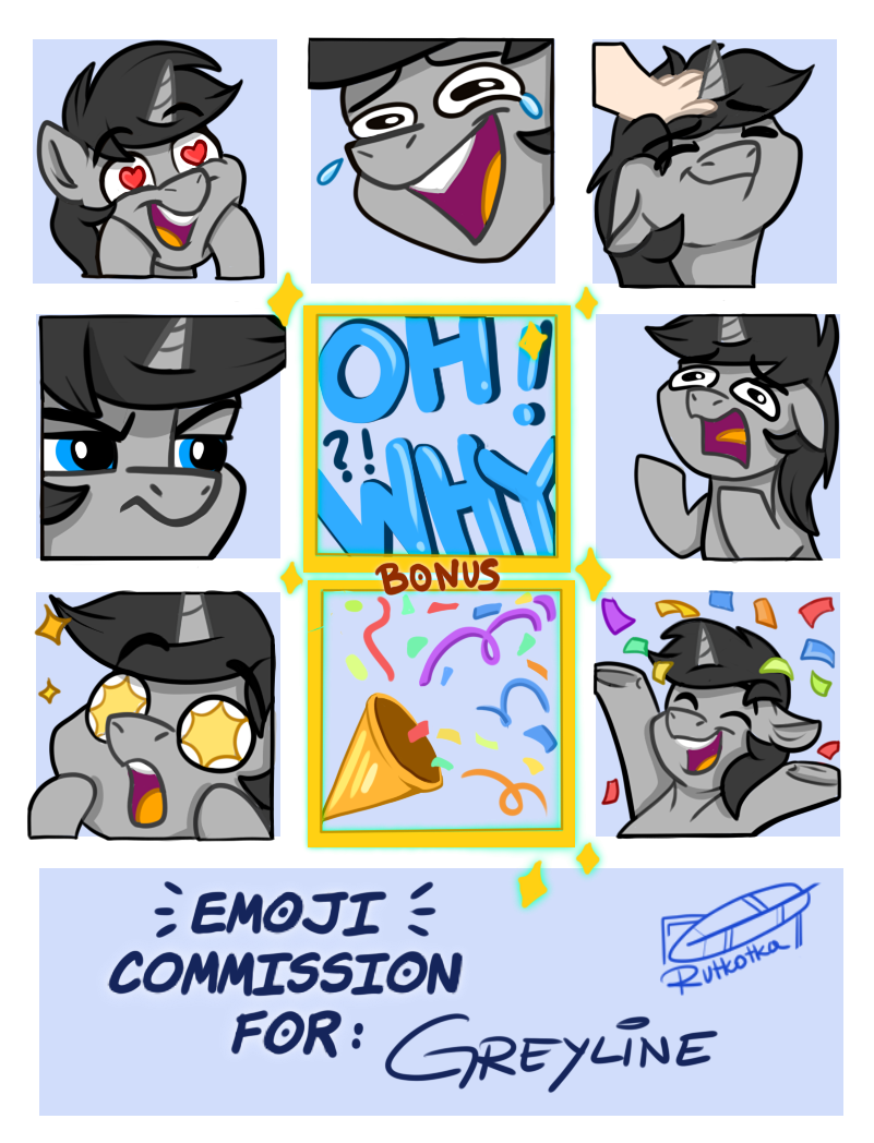 Finished emojis for Greyline