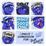 Finished Emojis for Blue Screen