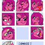 Finished emojis for Pink Horso
