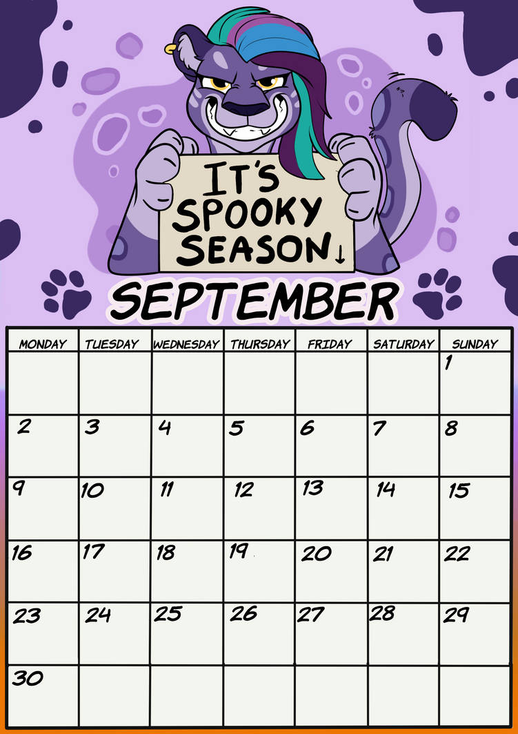 September202 Deviantart Calendar page : SEPTEMBER by Rutkotka on DeviantArt