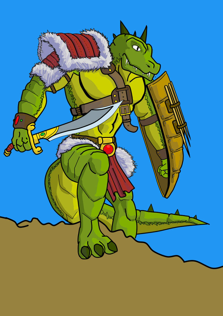 Lizardfolk Ranger Npc by KirkMG on DeviantArt