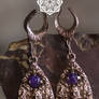 Amethyst Planchette Ear Weights