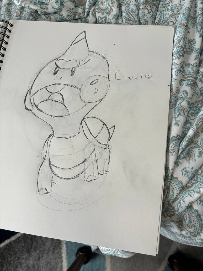 Chewtle drawing by Jetvssam5 on DeviantArt