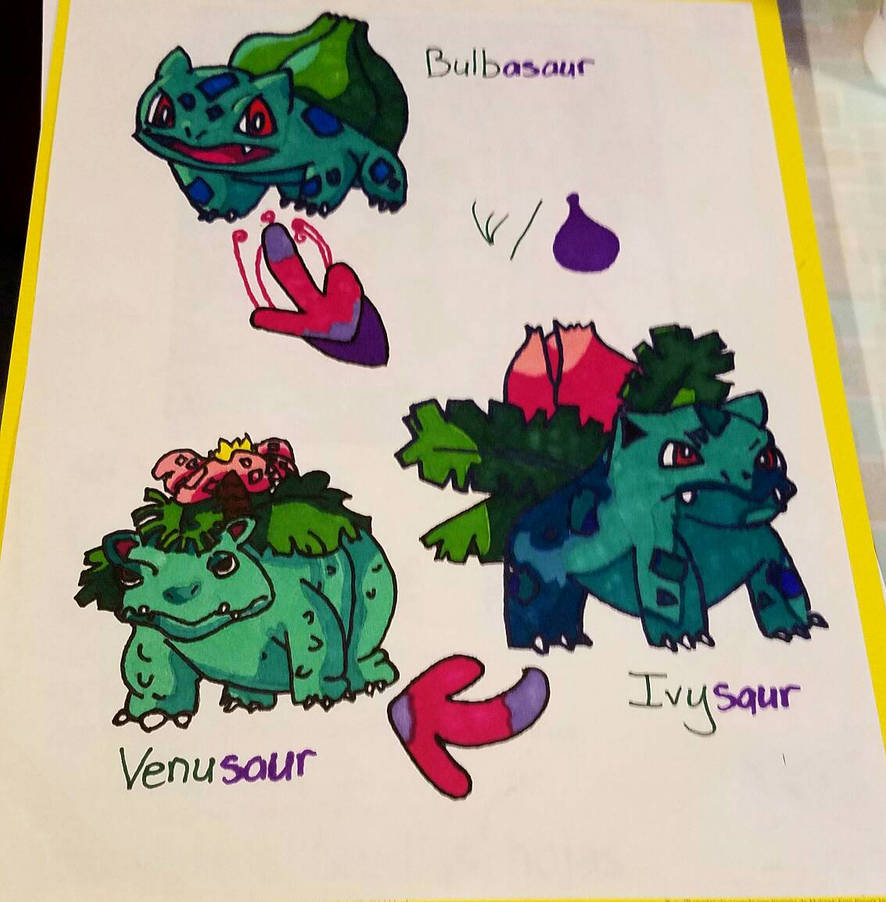 Bulbasaur Digimon Bulbasaur Evolutions by sashley1001 on DeviantArt
