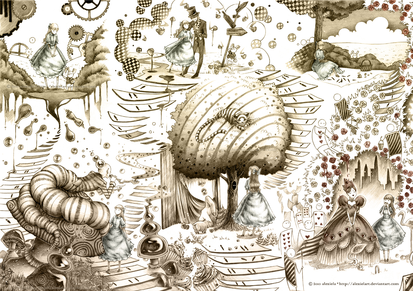 Alice In Wonderland By Alexielart On Deviantart Alice In Wonderland By Alexielart On Deviantart
