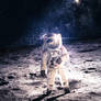 Astronaut on the moon