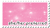 Fem pronouns preferred stamp