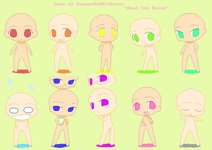 Character Base Party BBBases Base 12 Chibi Group ~ Base Archive by XxDarkestMemoriesxX on ...