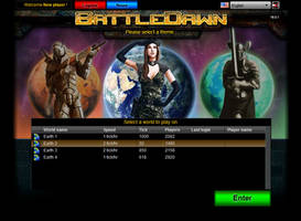 BattleDawn selection screen