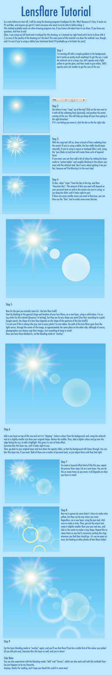 Lens Flare Tutorial Lensflare tutorial by DogeDays on DeviantArt