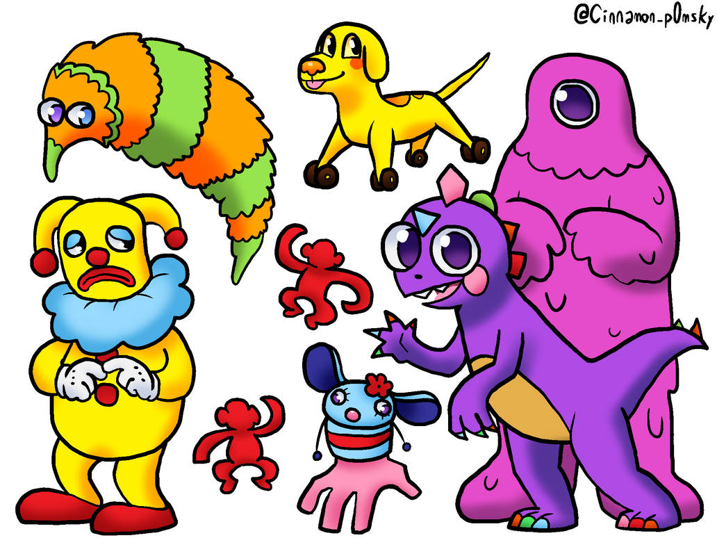 Abstracted characters other than Queenie by C1nnamontheP0msky on DeviantArt