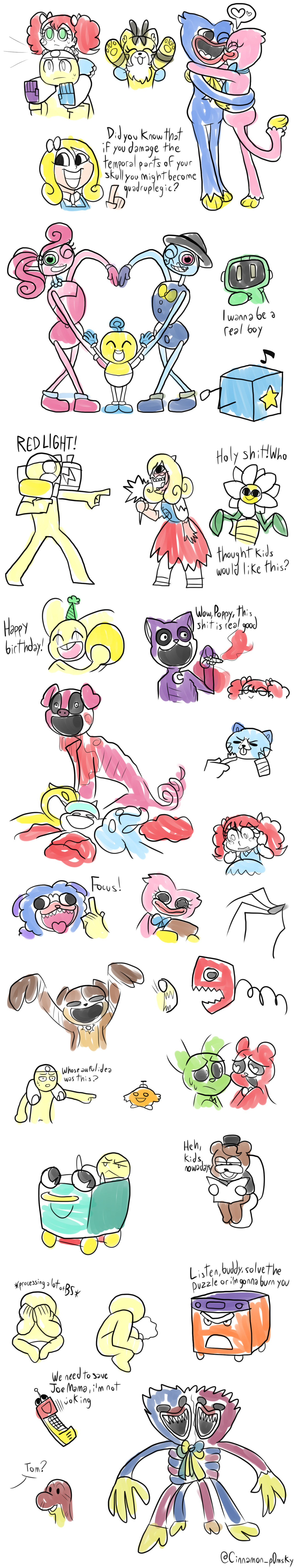 Poppy Shit Playing with poppies shit by C1nnamontheP0msky on DeviantArt