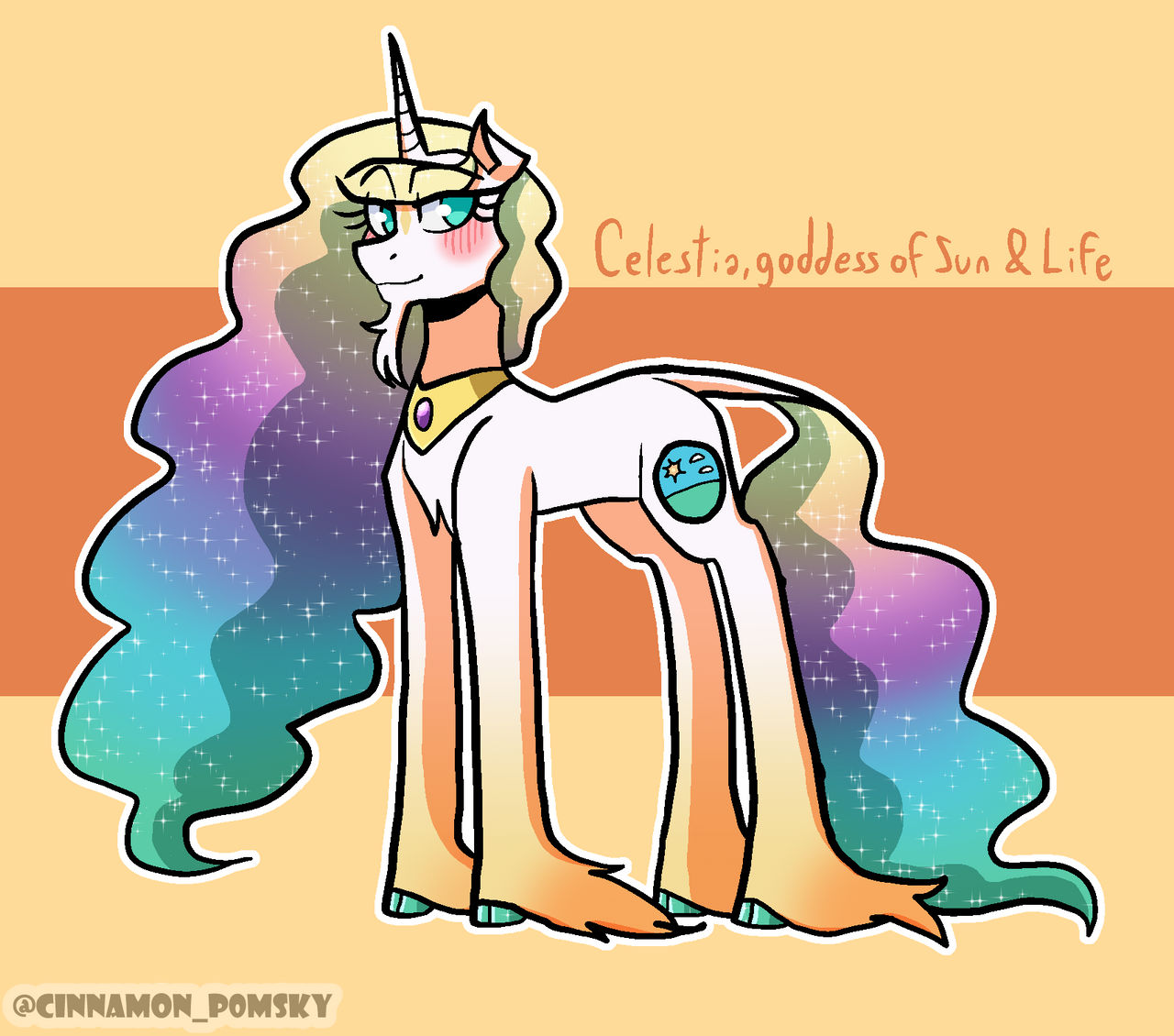 MLP - Celestia Redesign by C1nnamontheP0msky on DeviantArt