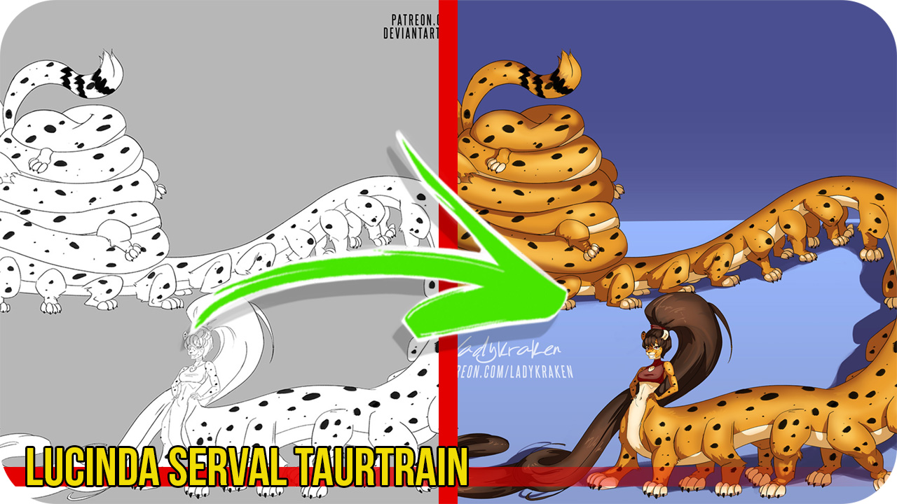 Taurtrain Deviantart Lucinda Serval Taurtrain - Commission by LadyKraken on DeviantArt