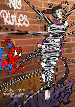 Juri Han vs Spiderman - Commissions OPEN