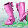 Pink Boots Slime and Glue - Commissions OPEN