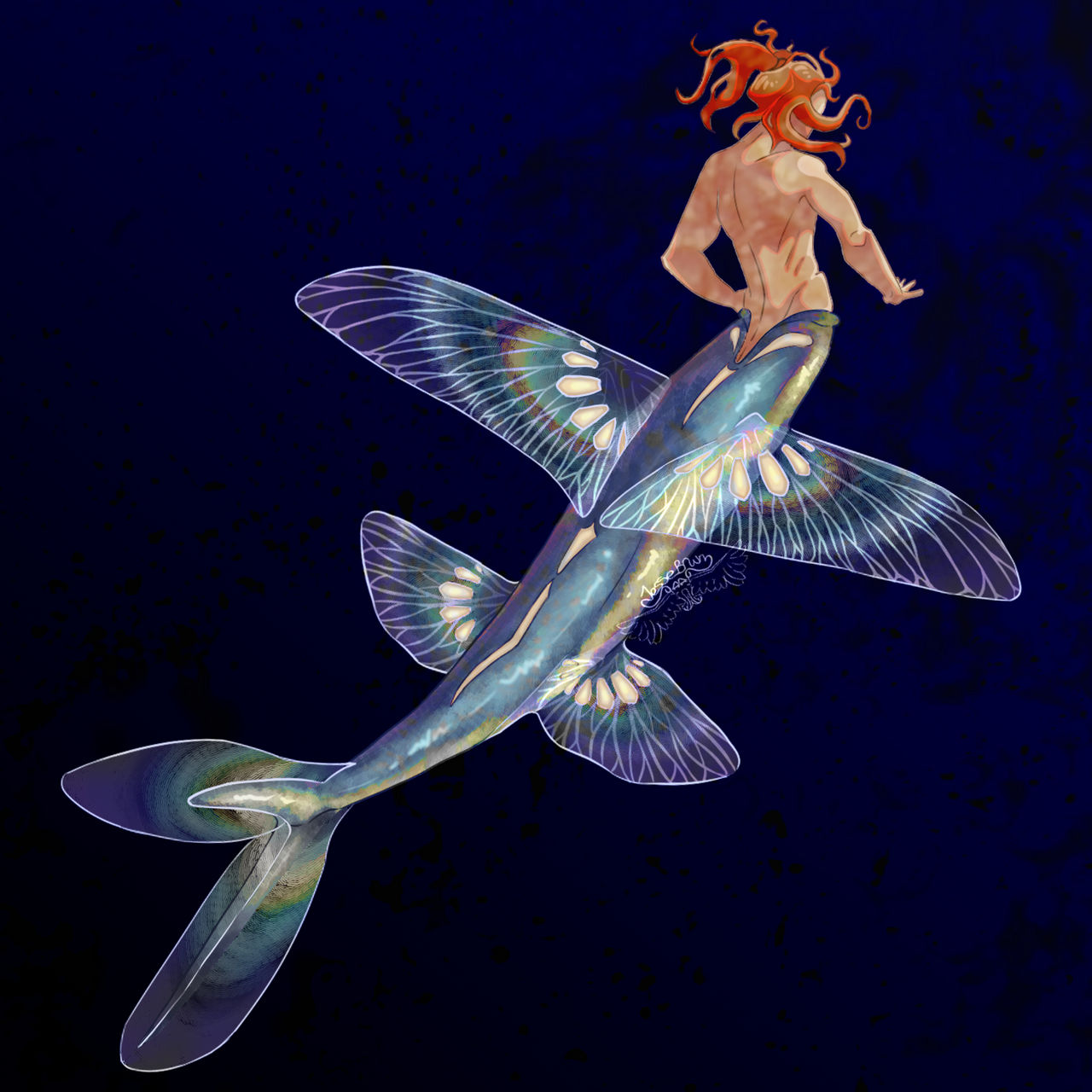 Merman Fish Open Flying-fish merman by jessebrwn5 on DeviantArt