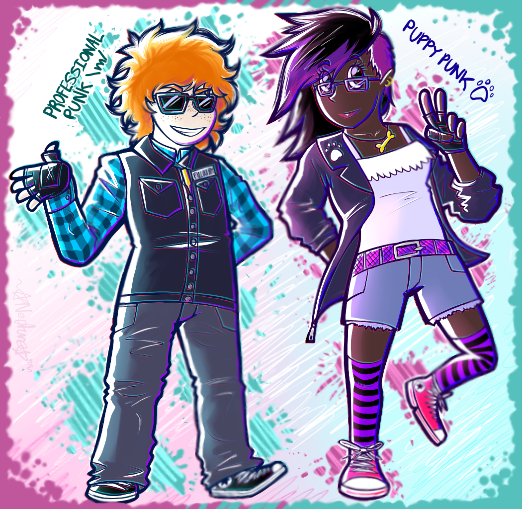 Professional Punk and Puppy Punk by NeppyNeptune on DeviantArt