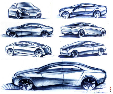 Quick Sedan Sketches