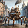 Steampunk crab-like bus/train/tramway #6