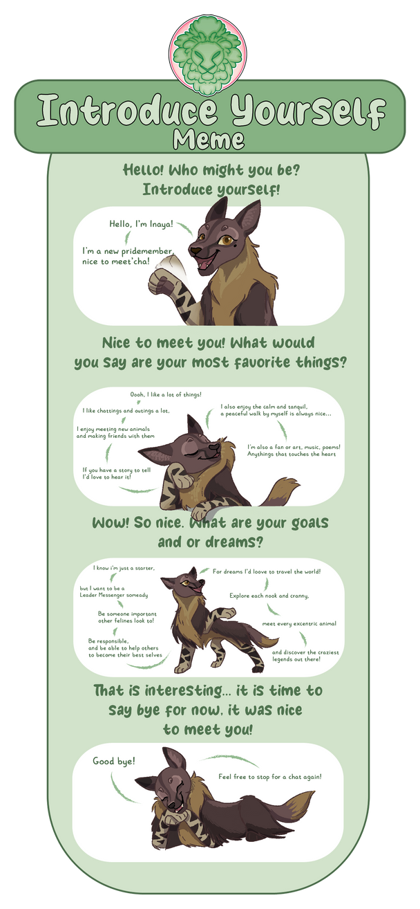 Introduce Yourself Meme by GalacticJaguar on DeviantArt
