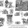 Harry Potter: Book 1 Chapter 5 Vignette Drawings