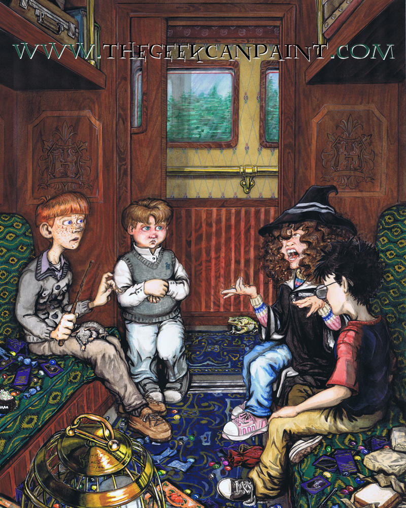 Harry Potter Book 1 Chapter 6 Painting by TheGeekCanPaint on DeviantArt